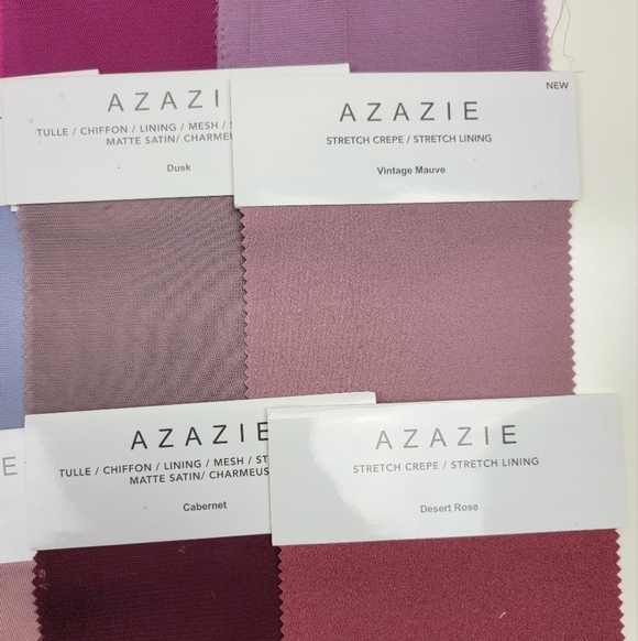 Azazie Dress Color Swatch Sample Bundle - Picture 6 of 11